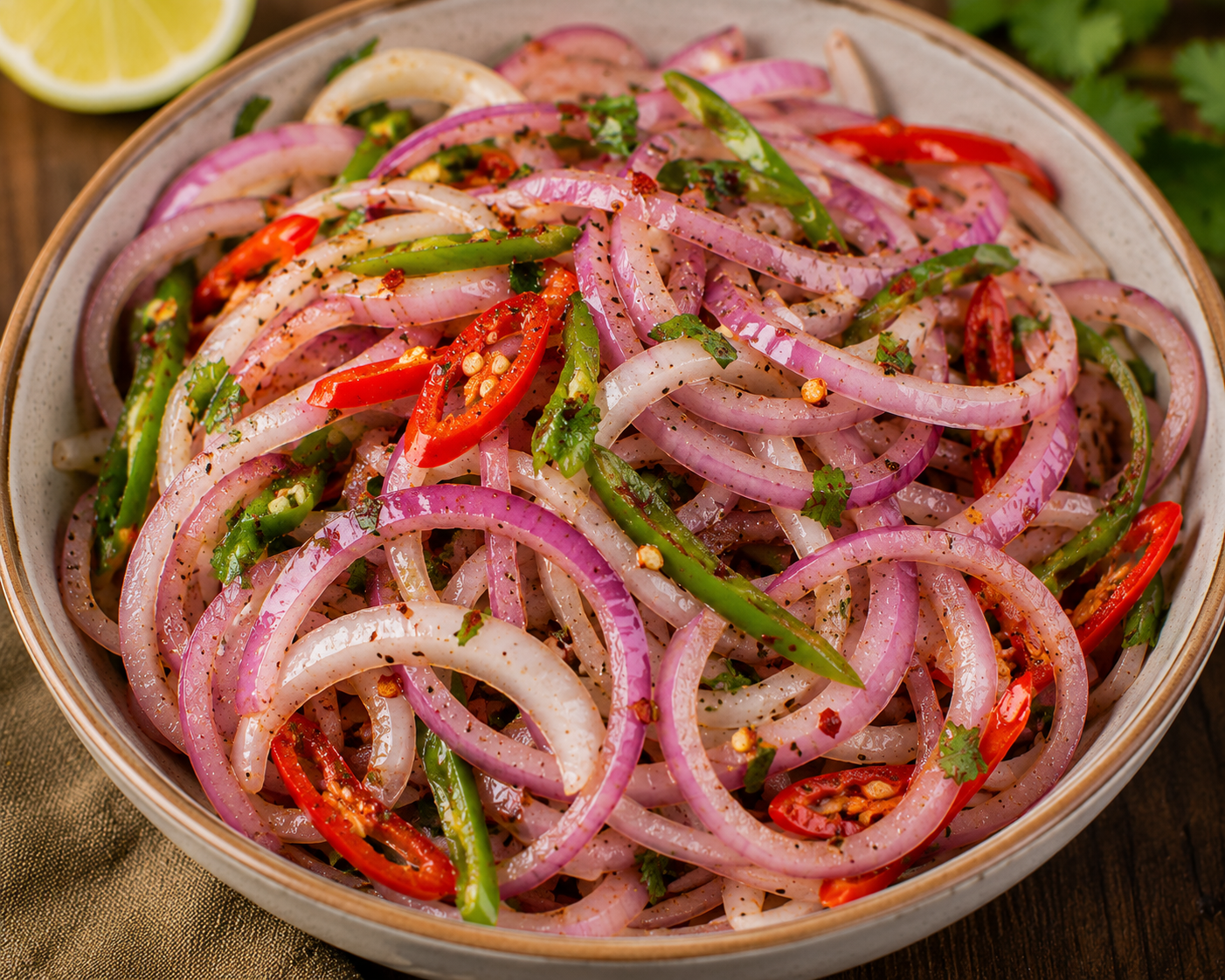 Onion Chilli Salad